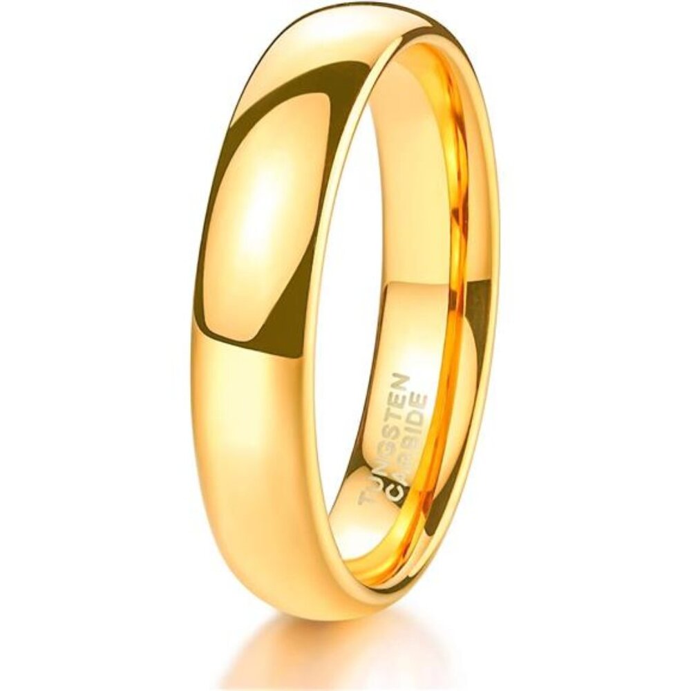 2mm 4mm 6mm 8mm Tungsten Wedding Band Ring for Men Women Gold/Rose Gold/Silver